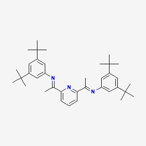 molecular formula C37H51N3 B6318994 2,6-Bis-[1-(3,5-di-tert-butylphenylimino)-ethyl]pyridine CAS No. 1326217-95-1