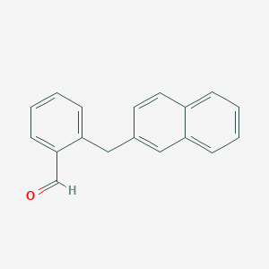 molecular formula C18H14O B6318999 2-萘-2-基甲基-苯甲醛 CAS No. 1218996-93-0