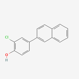 molecular formula C16H11ClO B6319004 2-Chloro-4-(naphthalen-2-yl)phenol, 95% CAS No. 550997-94-9
