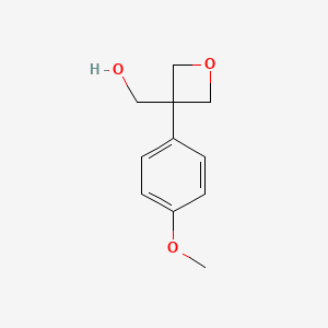 molecular formula C11H14O3 B6319032 [3-(4-Methoxyphenyl)oxetan-3-yl]methanol CAS No. 1620017-19-7