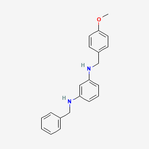 molecular formula C21H22N2O B6319124 N1-(4-Methoxybenzyl)-N3-(benzyl)-phenylene-1,3-diamine CAS No. 1370557-63-3