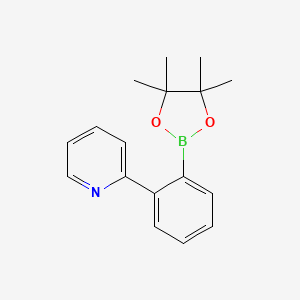 molecular formula C17H20BNO2 B6319141 2-(2-(4,4,5,5-Tetramethyl-1,3,2-dioxaborolan-2-yl)phenyl)pyridine CAS No. 1349171-28-3