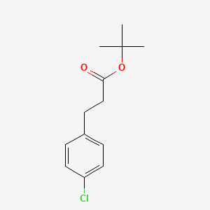molecular formula C13H17ClO2 B6319160 3-(4-Chlorophenyl)-propanoic acid tert-butyl ester CAS No. 1208966-34-0