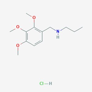 molecular formula C13H22ClNO3 B6319176 Propyl[(2,3,4-trimethoxyphenyl)methyl]amine hydrochloride CAS No. 1158474-55-5