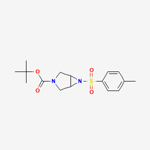 molecular formula C16H22N2O4S B6319199 t-Butyl 6-tosyl-3,6-diazabicyclo[3.1.0]hexane-3-carboxylate CAS No. 852554-13-3