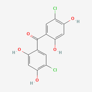 molecular formula C13H8Cl2O5 B6319211 Bis-(5-chloro-2,4-dihydroxy-phenyl)-methanone CAS No. 97028-38-1