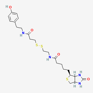 molecular formula C23H34N4O4S3 B6319221 Biotin-SS-酪胺 CAS No. 678975-20-7