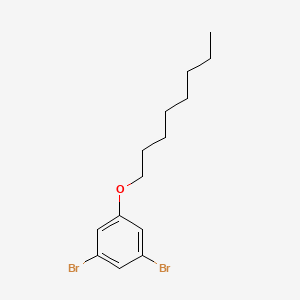 molecular formula C14H20Br2O B6319224 1,3-二溴-5-(辛氧基)苯 CAS No. 1240047-14-6