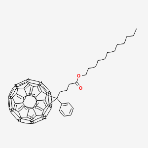 molecular formula C83H36O2 B6319247 [6,6]-Phenyl-C61-butyric acid dodecyl ester;  98% CAS No. 571177-69-0