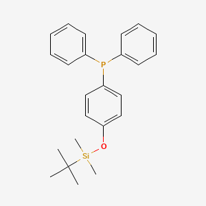 molecular formula C24H29OPSi B6319249 [4-(tert-Butyl-dimethyl-silanyloxy)-phenyl]-diphenyl-phosphane CAS No. 238403-27-5