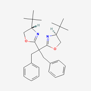 molecular formula C29H38N2O2 B6319266 (4S,4'S)-2,2'-(1,3-Diphenylpropane-2,2-diyl)bis(4-(t-butyl)-4,5-dihydrooxazole) CAS No. 319489-90-2