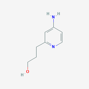 molecular formula C8H12N2O B6319286 3-(4-氨基-2-吡啶基)-1-丙醇 CAS No. 340006-72-6