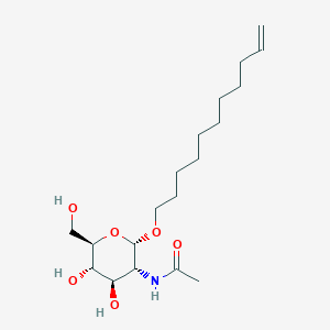 molecular formula C19H35NO6 B6319316 Undec-10-enyl-2-acetamido-2-deoxy-alpha-D-glucopyranoside CAS No. 262363-70-2