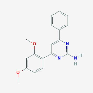 molecular formula C18H17N3O2 B6319344 4-(2,4-Dimethoxyphenyl)-6-phenylpyrimidin-2-amine CAS No. 155048-22-9