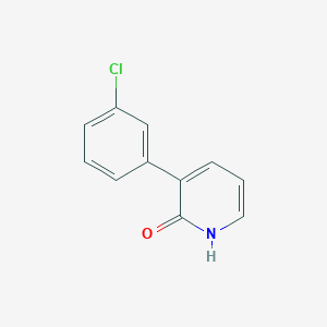 molecular formula C11H8ClNO B6319354 3-(3-Chlorophenyl)-2-hydroxypyridine, 95% CAS No. 143074-74-2
