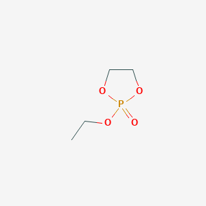 molecular formula C4H9O4P B6319400 2-Ethoxy-1,3,2-dioxaphospholane 2-Oxide, 95% CAS No. 823-31-4