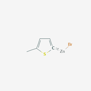 molecular formula C5H5BrSZn B6319437 5-Methyl-2-thienylzinc bromide, 0.5M in tetrahydrofuran CAS No. 1233318-32-5