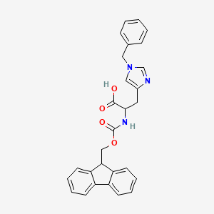 molecular formula C28H25N3O4 B6319449 Fmoc-D-His(Bzl)-OH CAS No. 2022956-32-5