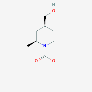 molecular formula C12H23NO3 B6319457 tert-Butyl (2S,4S)-4-(hydroxymethyl)-2-methylpiperidine-1-carboxylate CAS No. 1808584-62-4