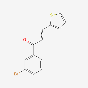 molecular formula C13H9BrOS B6319460 (2E)-1-(3-Bromophenyl)-3-(thiophen-2-yl)prop-2-en-1-one CAS No. 358656-23-2