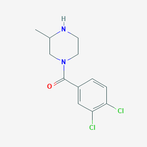 molecular formula C12H14Cl2N2O B6319476 1-(3,4-Dichlorobenzoyl)-3-methylpiperazine CAS No. 1240564-40-2