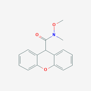molecular formula C16H15NO3 B6319512 N-Methoxy-N-methyl-9H-xanthene-9-carboxamide CAS No. 1182056-90-1