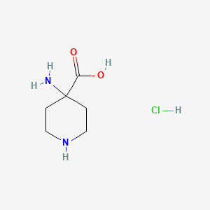 molecular formula C6H13ClN2O2 B6319517 4-Amino-piperidine-4-carboxylic acid hydrochloride CAS No. 76508-72-0