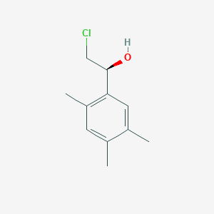 molecular formula C11H15ClO B6319548 (1S)-2-Chloro-1-(2,4,5-trimethyl-phenyl)ethanol CAS No. 1176571-49-5
