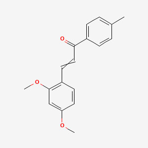molecular formula C18H18O3 B6319575 (2E)-3-(2,4-Dimethoxyphenyl)-1-(4-methylphenyl)prop-2-en-1-one CAS No. 22920-53-2