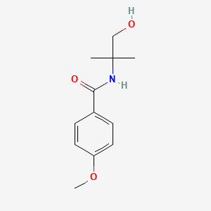 molecular formula C12H17NO3 B6319577 N-(1-Hydroxy-2-methylpropan-2-yl)-4-methoxybenzamide CAS No. 94615-60-8