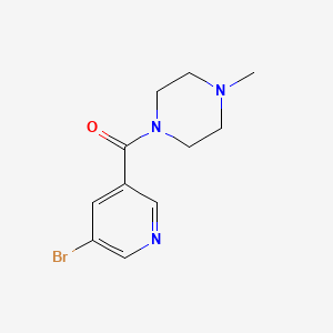 molecular formula C11H14BrN3O B6319604 (5-Bromopyridin-3-yl)-(4-methylpiperazin-1-yl)methanone CAS No. 342013-83-6