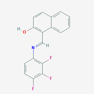 molecular formula C17H10F3NO B6319615 1-[(2,3,4-Trifluoro-phenylimino)-methyl]-naphthalen-2-ol CAS No. 686281-02-7