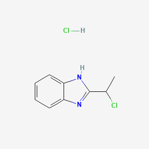 molecular formula C9H10Cl2N2 B6319645 2-(1-Chloroethyl)-1H-benzimidazole hydrochloride CAS No. 108244-38-8