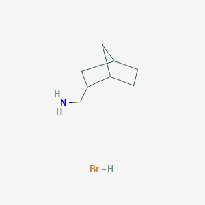 molecular formula C8H16BrN B6319648 (Bicyclo[2.2.1]hept-2-ylmethyl)amine hydrobromide;  95% CAS No. 1051369-03-9