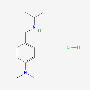 molecular formula C12H21ClN2 B6319680 N,N-Dimethyl-4-{[(propan-2-yl)amino]methyl}aniline hydrochloride CAS No. 1158590-03-4