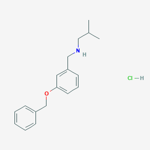 {[3-(Benzyloxy)phenyl]methyl}(2-methylpropyl)amine hydrochloride