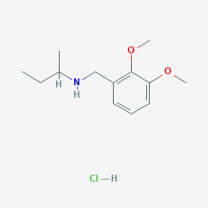 molecular formula C13H22ClNO2 B6319756 (Butan-2-yl)[(2,3-dimethoxyphenyl)methyl]amine hydrochloride CAS No. 1158292-01-3