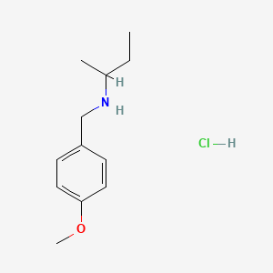 molecular formula C12H20ClNO B6319764 (Butan-2-yl)[(4-methoxyphenyl)methyl]amine hydrochloride CAS No. 1158468-57-5