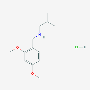 molecular formula C13H22ClNO2 B6319777 [(2,4-Dimethoxyphenyl)methyl](2-methylpropyl)amine hydrochloride CAS No. 1158362-43-6