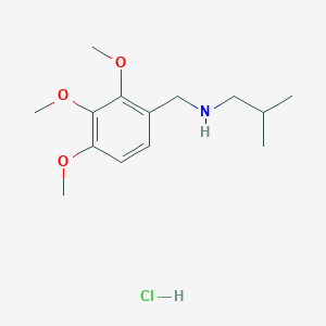 (2-Methylpropyl)[(2,3,4-trimethoxyphenyl)methyl]amine hydrochloride