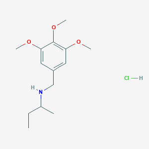 molecular formula C14H24ClNO3 B6319793 (Butan-2-yl)[(3,4,5-trimethoxyphenyl)methyl]amine hydrochloride CAS No. 1158397-33-1