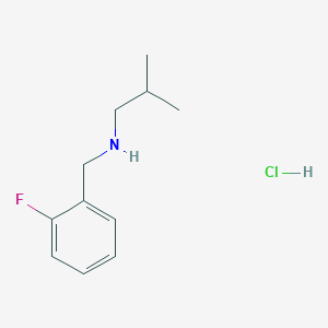 [(2-Fluorophenyl)methyl](2-methylpropyl)amine hydrochloride