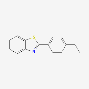 molecular formula C15H13NS B6319822 2-(4-乙基苯基)苯并[d]噻唑 CAS No. 50685-15-9