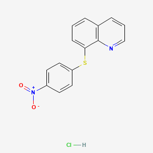 8-[(4-Nitrophenyl)thio]quinoline hydrochloride