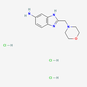 2-(Morpholin-4-ylmethyl)-1H-benzimidazol-5-amine trihydrochloride