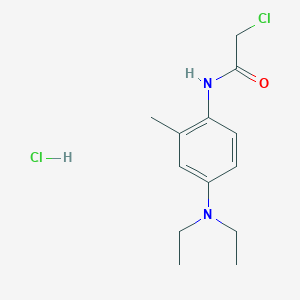molecular formula C13H20Cl2N2O B6319865 2-Chloro-N-[4-(diethylamino)-2-methylphenyl]acetamide (HCl) CAS No. 1158328-72-3