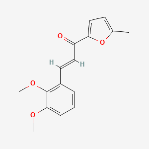 molecular formula C16H16O4 B6319879 (2E)-3-(2,3-Dimethoxyphenyl)-1-(5-methylfuran-2-yl)prop-2-en-1-one CAS No. 1334721-75-3