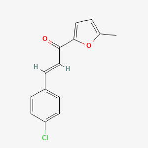 molecular formula C14H11ClO2 B6319885 (2E)-3-(4-Chlorophenyl)-1-(5-methylfuran-2-yl)prop-2-en-1-one CAS No. 885224-69-1