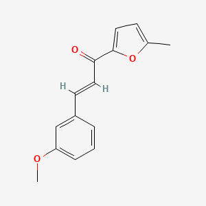 molecular formula C15H14O3 B6319899 (2E)-3-(3-Methoxyphenyl)-1-(5-methylfuran-2-yl)prop-2-en-1-one CAS No. 1373947-40-0
