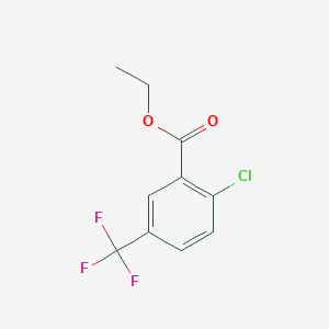 molecular formula C10H8ClF3O2 B6319922 2-Chloro-5-trifluoromethyl-benzoic acid ethyl ester, 97% CAS No. 162938-44-5
